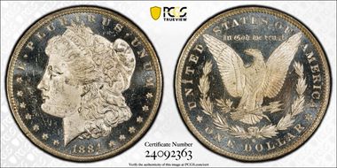 1884-O $1 MS64DMPL