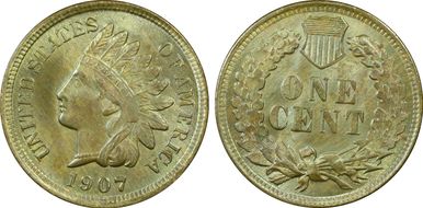 1907 1C MS64BN