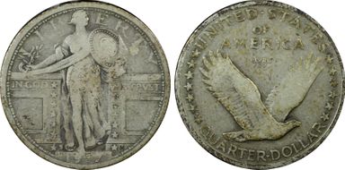 1917-S 25C Type 1 F15
