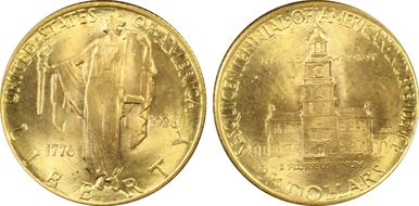 1926 $2.50 Sesquicentennial MS65