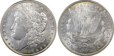 1886-O $1 AU50
