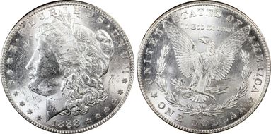1888-S $1 MS62