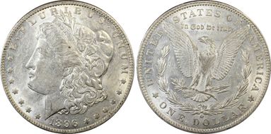 1896-O $1 AU50
