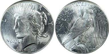 1927 $1 MS63+
