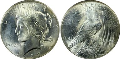 1927 $1 MS63+