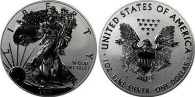 2011-P $1 Silver Eagle Rev PR 25th Anniversary Set First Strike PR70