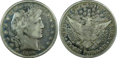 1896 50C VF30
