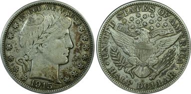 1915-D 50C XF40