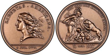 (1776) Medal Libertas Americana AE 2006 Restrike MS62