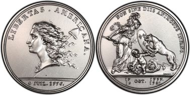 (1776) Medal Libertas Am. Silver  2000 Restrike MS64