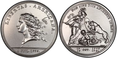 (1776) Medal Libertas Am. Silver  2000 Restrike MS65