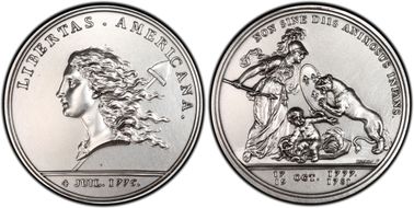 (1776) Medal Libertas Am. Silver  2000 Restrike MS64