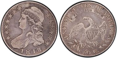 1818/7 50C O-101a, Large 8 N1