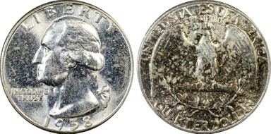 1958 25C MS64