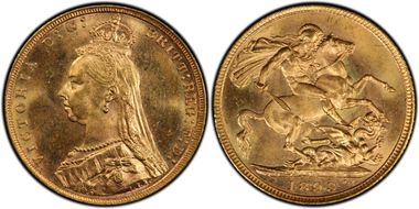 1893-M Sov S-3867C Jubilee Head MS63