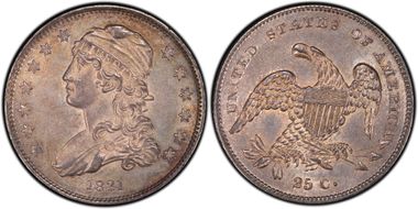 1831 25C Small Letters MS63