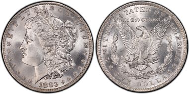 1883-O $1 MS66