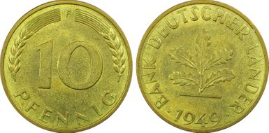 1949-F 10 Pfg J-378 MS65