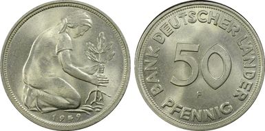 1949-F 50 Pfg J-379 MS66