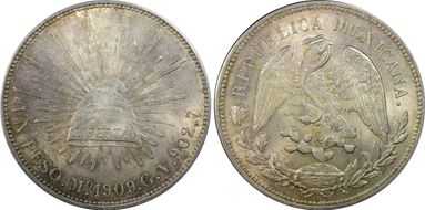 1909-Mo GV Peso KM-409.2 MS64