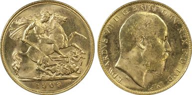 1909-M 1/2 Sov S-3975 MS64