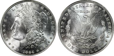 1884 $1 MS65