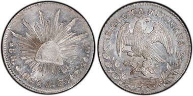 1867-O AE 8 R Oa15 AU58