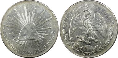 1898-Go RS Peso KM-409.1 AU55