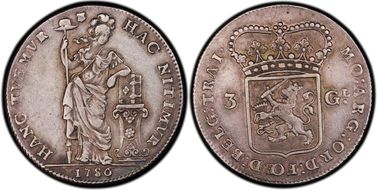 1786 3 Guld Dav-1852 XF40