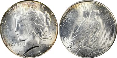 1923-S $1 MS63+