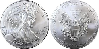2011-S $1 Silver Eagle 25th Anniversary Set First Strike MS69