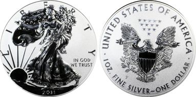 2011-P $1 Silver Eagle Rev PR 25th Anniversary Set First Strike PR70
