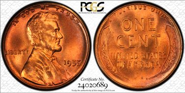 1955 1C MS67RD