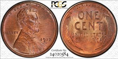 1917-S 1C MS65RD