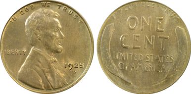 1925-S 1C MS65RD