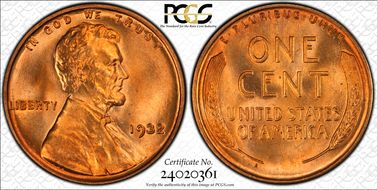 1932 1C MS67RD