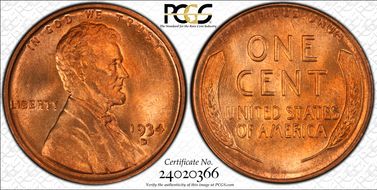 1934-D 1C MS67RD