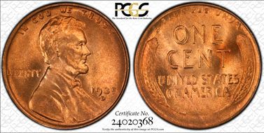 1935-D 1C MS67RD