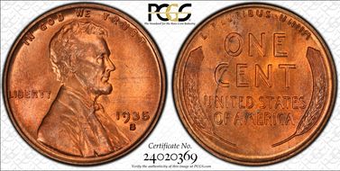 1935-S 1C MS66RD