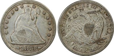 1873 25C Arrows AU50