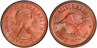 1960 Y. (p) 1/2D MS65RB