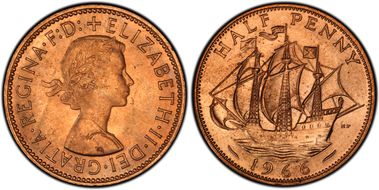 1966 1/2D S-4158 MS64RD