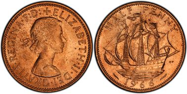 1966 1/2D S-4158 MS65RD