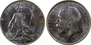 1914 1/4D S-4059 Blackened finish MS64