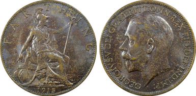 1915 1/4D S-4059 Blackened finish MS63