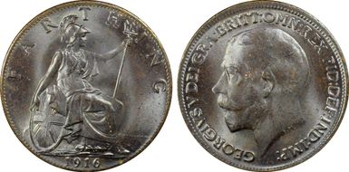 1916 1/4D S-4059 Blackened finish MS65