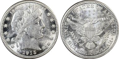 1915-S 25C AU55