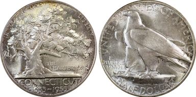 1935 50C Connecticut MS65+
