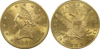 1901 $10 MS63