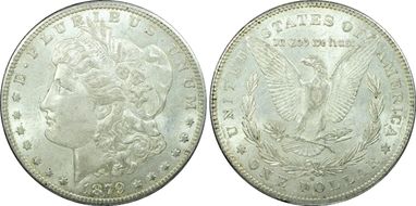 1879-S $1 VAM 39, Rev. of 1878 AU58